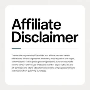 Affiliate Disclaimer