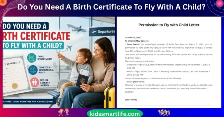 Do You Need A Birth Certificate To Fly With A Child